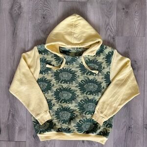 Upcycled Sunflower Tapestry Hoodie